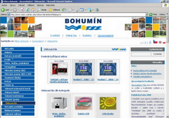 Zprávy bohumínské TV na webu v lepší kvalitě