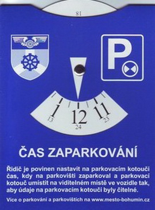 Parkovací hodiny koupíte na radnici