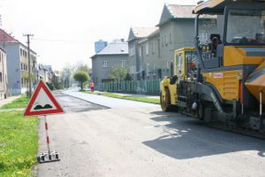 Recyklant v odbočce z Ostravské ulice