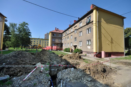 Domy v centru Bohumína se napojují na teplovod