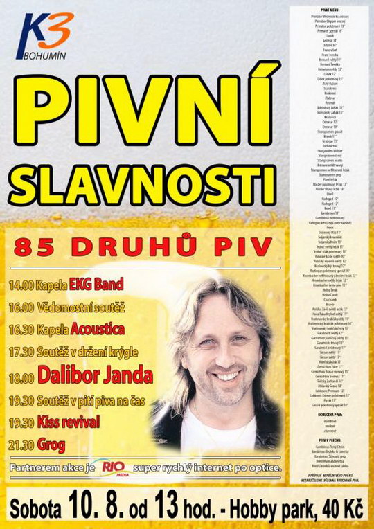 Pivní slavnosti v Bohumíně nabídnou téměř stovku čepovaných piv, útočí na český rekord