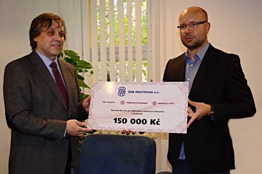 Bohumínskou nemocnici finančně podpořila ŽDB Drátovna