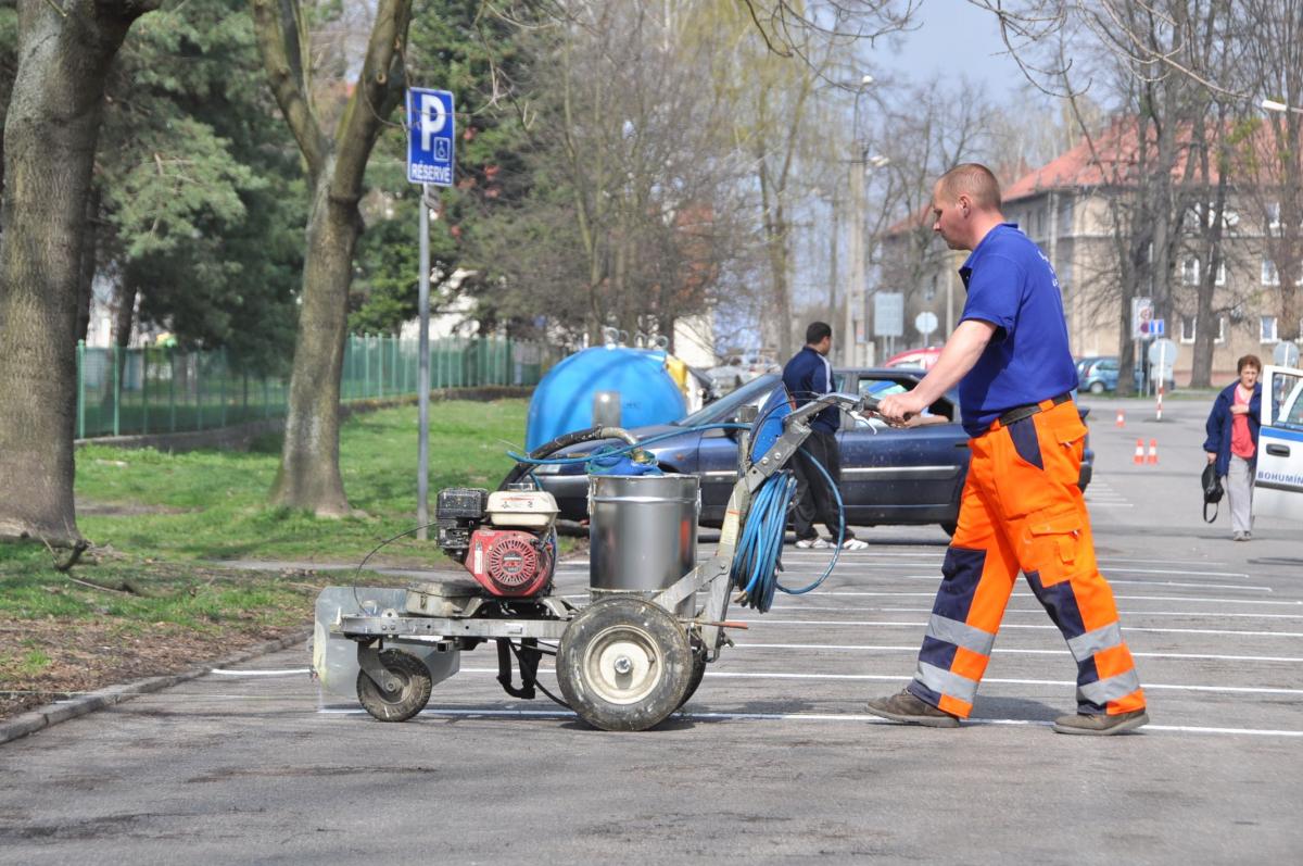 Bohumínská parkoviště čeká „lajnování“