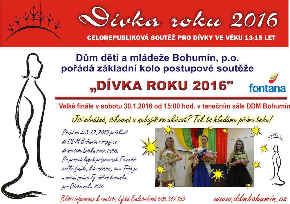 Bohumín začíná hledat Dívku roku 2016