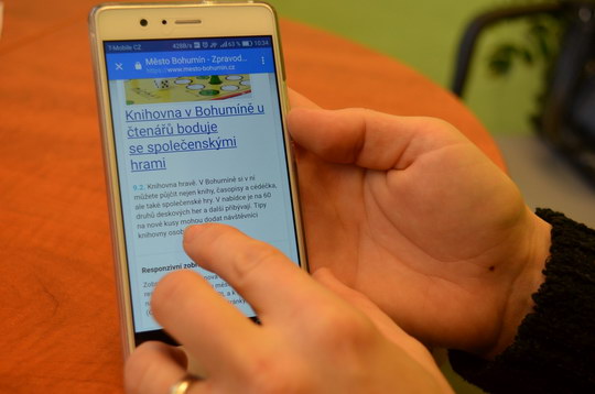 Web Bohumína se teď přizpůsobí mobilům i tabletům