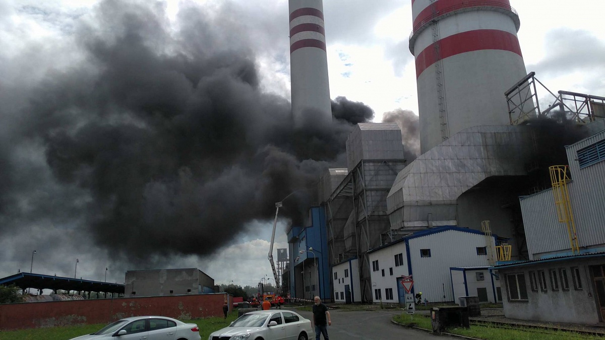 Zásah při požáru v elektrárně Dětmarovice vloni druhým nejlepším v Česku