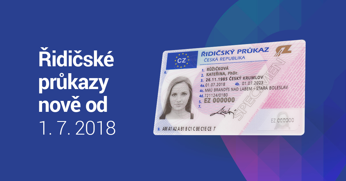 Dopravní úřad testuje nový systém, řidičské průkazy od 1. července nově