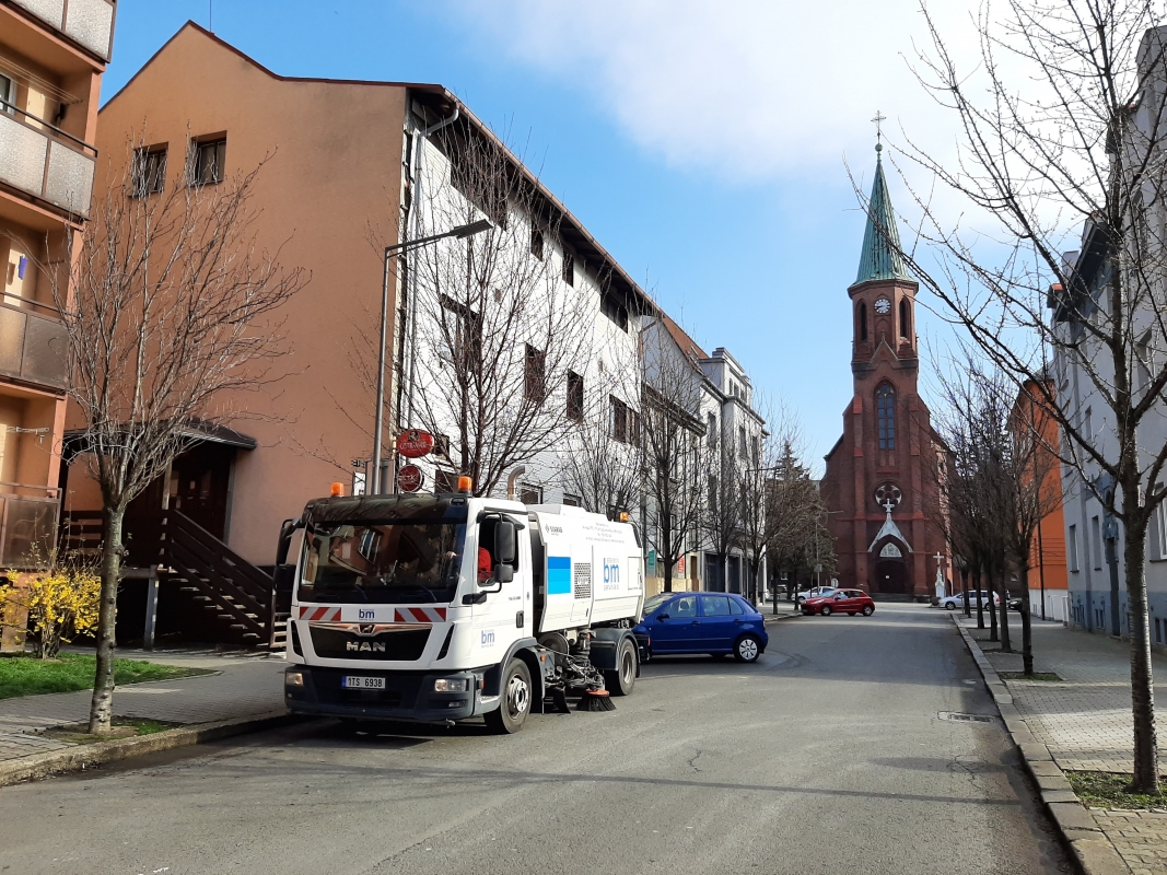 S jarem přichází blokové čištění ulic v centru Bohumína