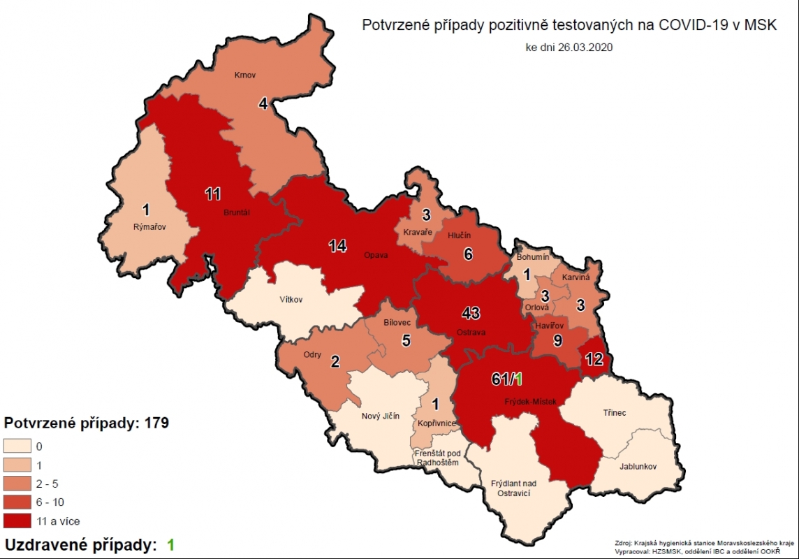 I Bohumínsko už má první potvrzený případ koronaviru