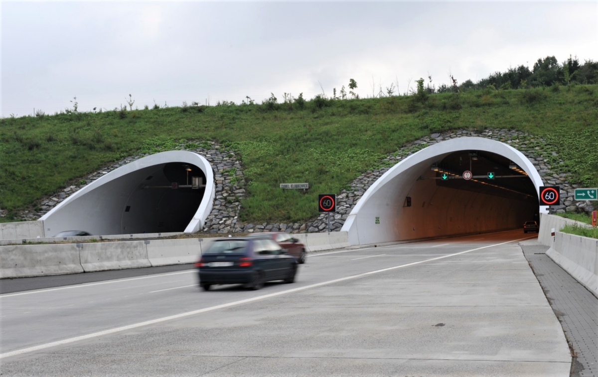Snížení maximální povolené rychlosti v dálničním tunelu Klimkovice