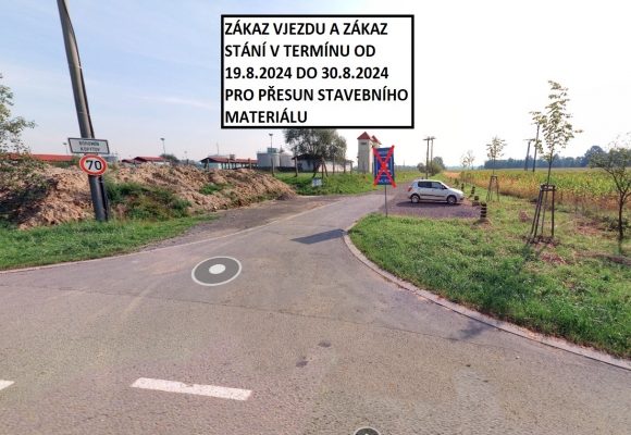 Parkoviště u čistírny odpadních vod je uzavřeno pouze dočasně