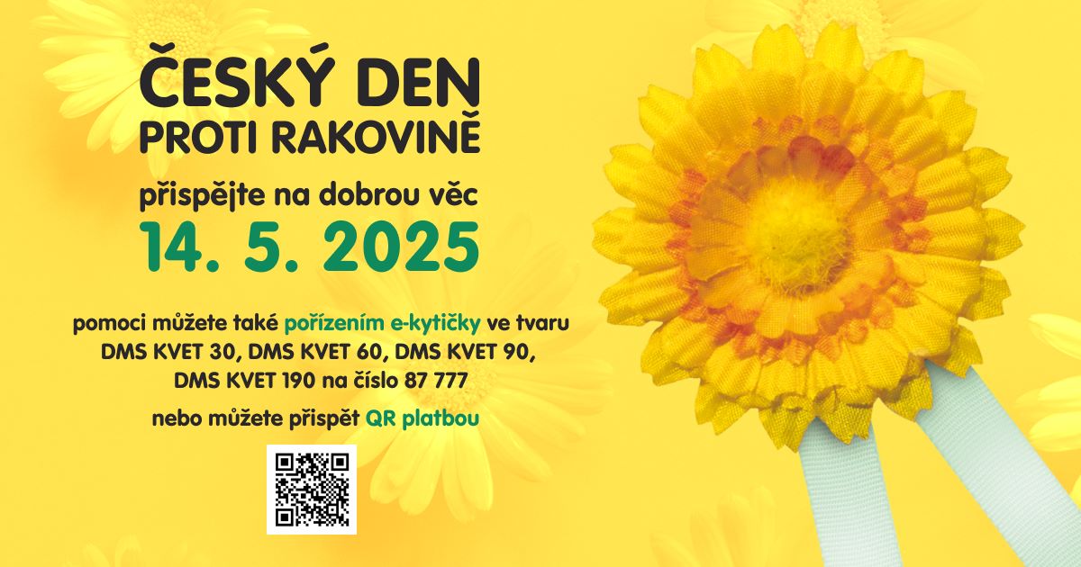 Ulice Bohumína zaplaví žluté kvítky sbírky na boj proti rakovině