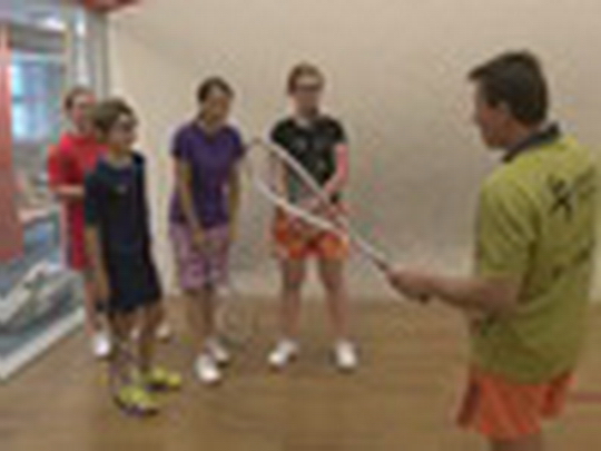 Tomáš Maryška a squashová mládež - show video