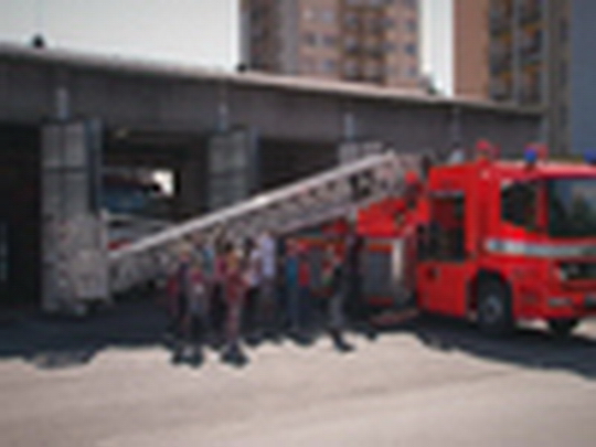 Demolice hasičských garáží
