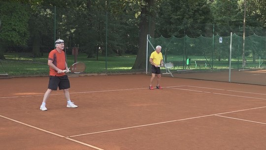 Krajský přebor seniorů v tenisových čtyřhrách - show video