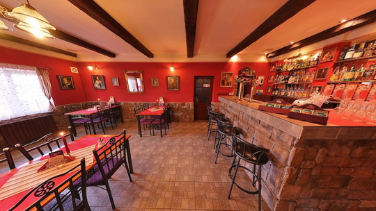 Rustikal bar - restaurace - Zobrazit virtuální prohlídku