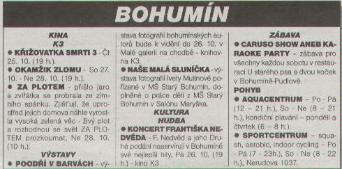 Volný čas - Bohumín - Zvětšit