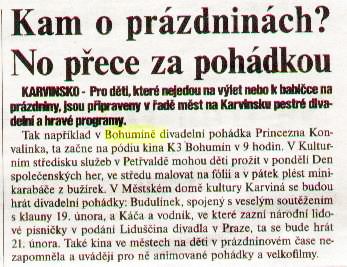 Kam o prázdninách? No přece za pohádkou - Zvětšit