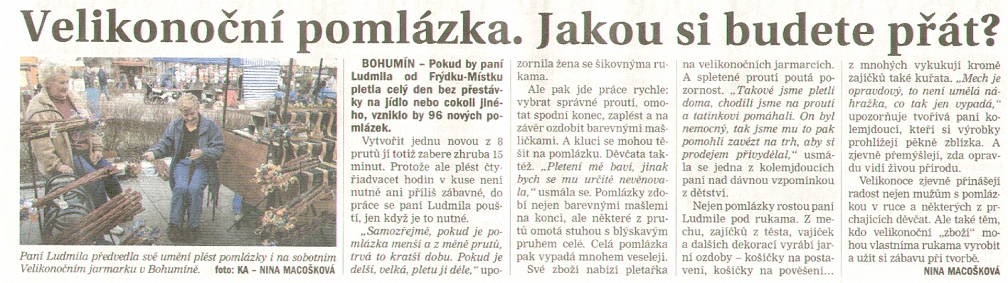 Velikonoční pomlázka. Jakou si budete přát? - Zvětšit