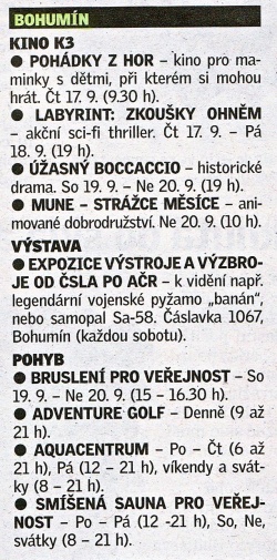 Užitečné informace - kultura - Zvětšit